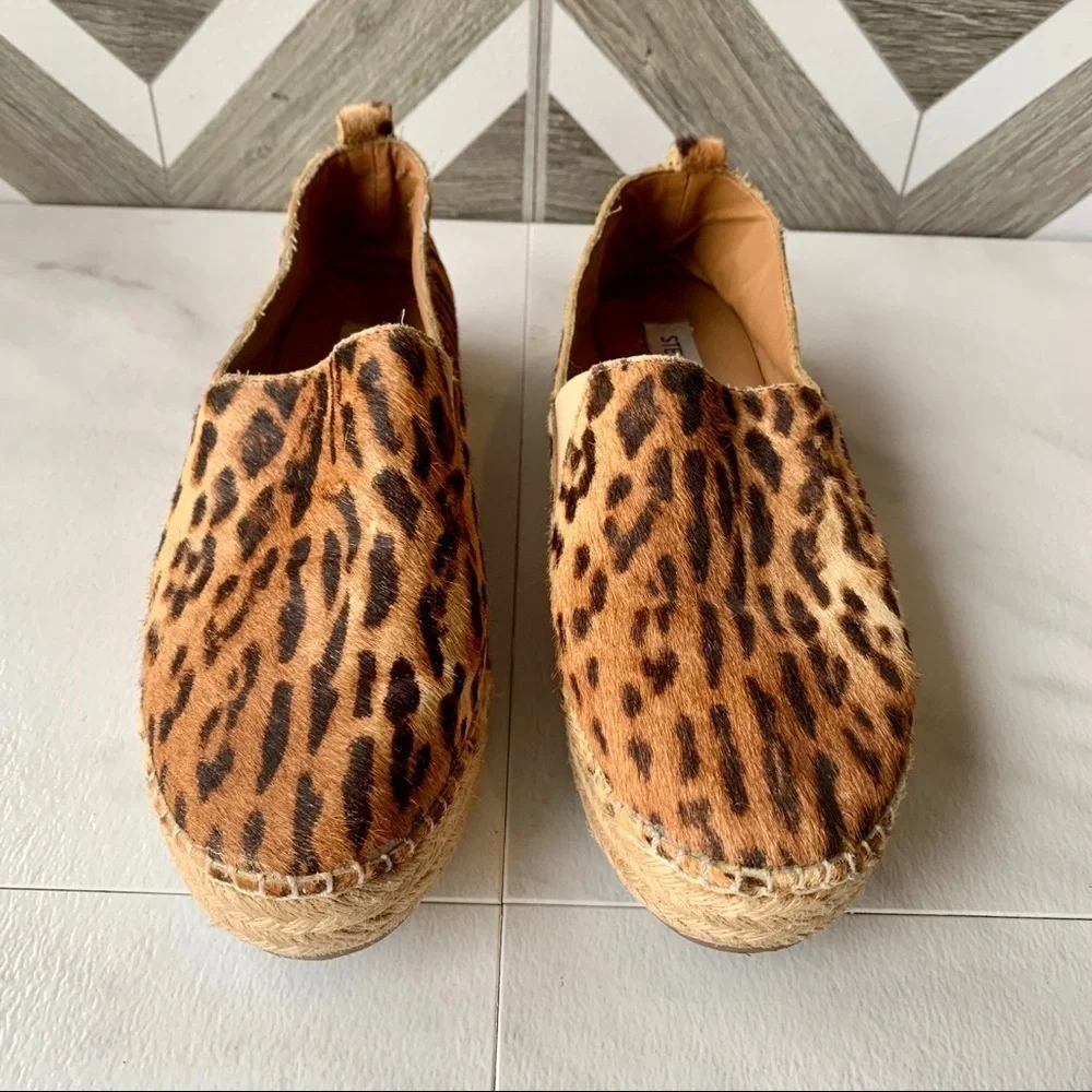 Steve Madden cheetah print espadrilles women’s 6.5